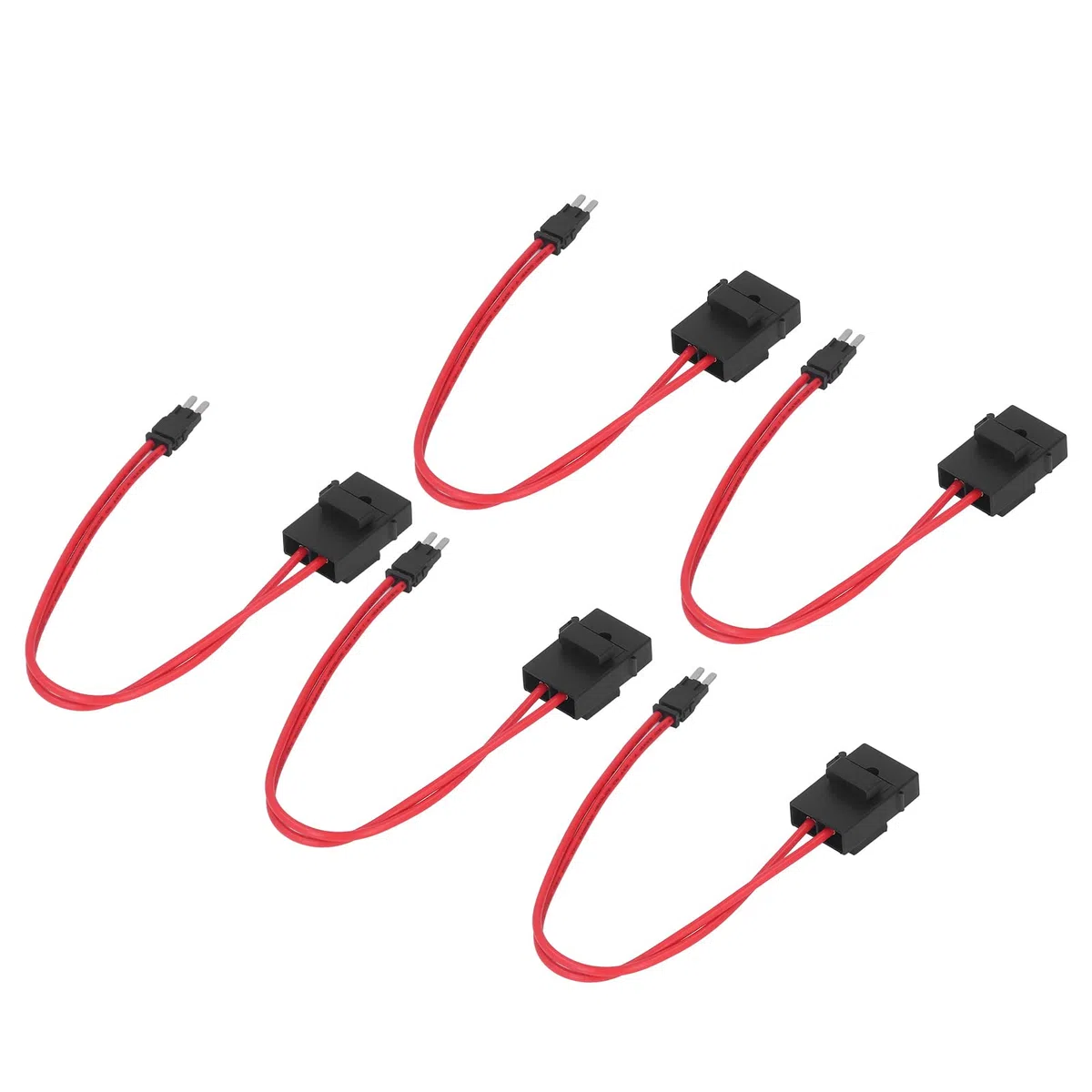Connettore Portafusibili per Auto, Connettore del Pannello della Scatola dei Fusibili del Veicolo Mini Punta Sottile Compatta 5 Pezzi per il Test (Piedini lunghi ACM 9,1 mm)