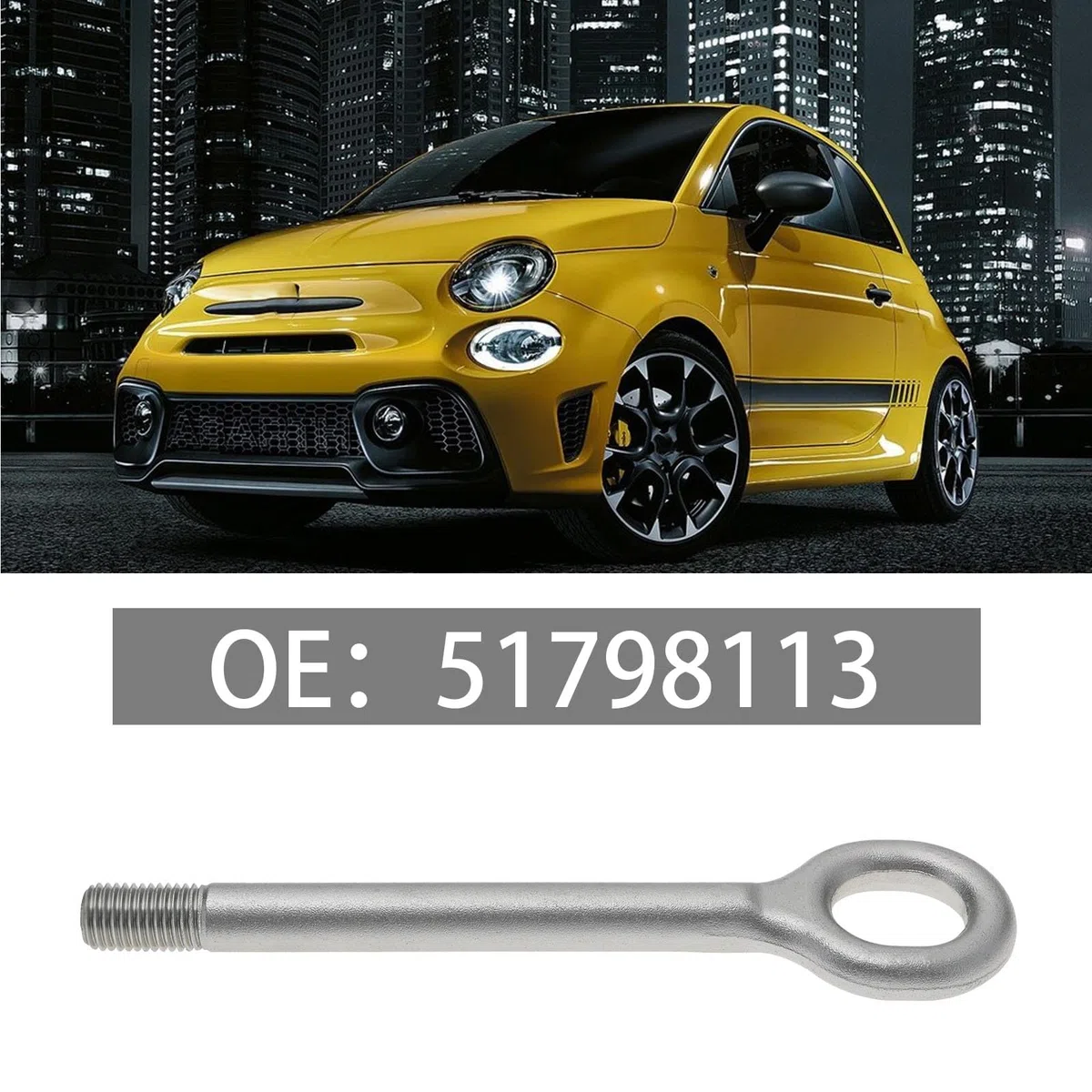SG Store Gancio Traino Ricambio 51798113 Compatibile con Fiat 500 Compatibile con Ducato Compatibile con Alfa Gancio Traino Romeo Giulia 250