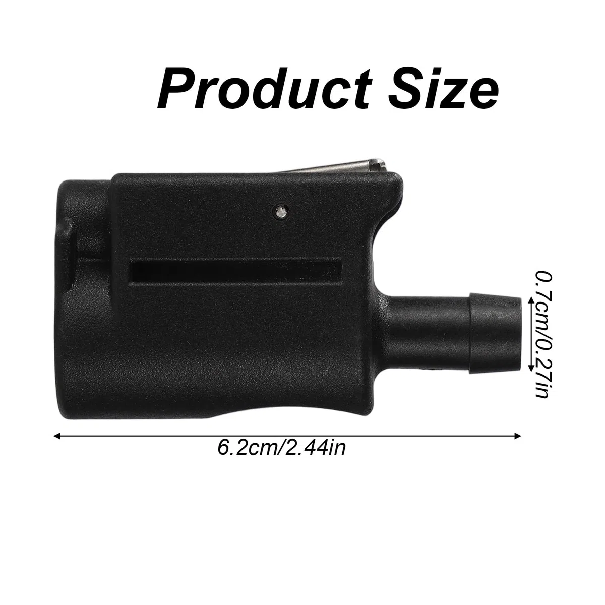 Tinoaly 13563Q7 Connettore Femmina Linea Carburante, 8mm Quick-Connect per Mercury Raccordo Tubo Serbatoio Carburante Fuoribordo Doppia Tenuta Design Clip-On per 22-13563A7 22-13563T7