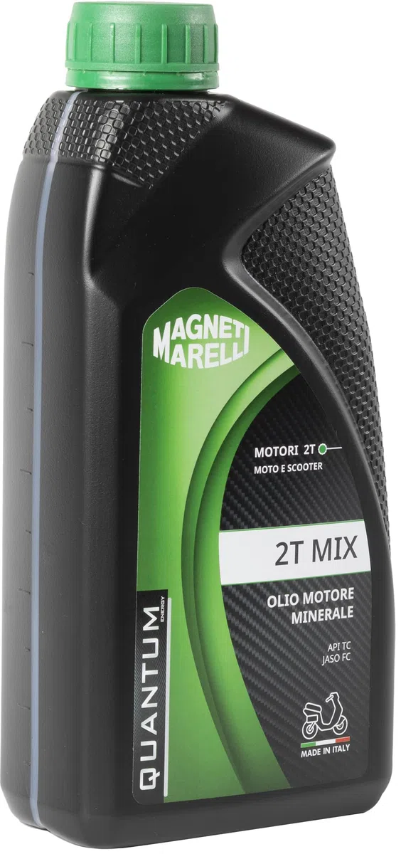 Quantum Energy Magneti Marelli Olio Minerale Premix 1L per Moto e Scooter 2 Tempi – Lubrificante Motore 2T Alta Protezione, Combustione Pulita e Prestazioni Affidabili