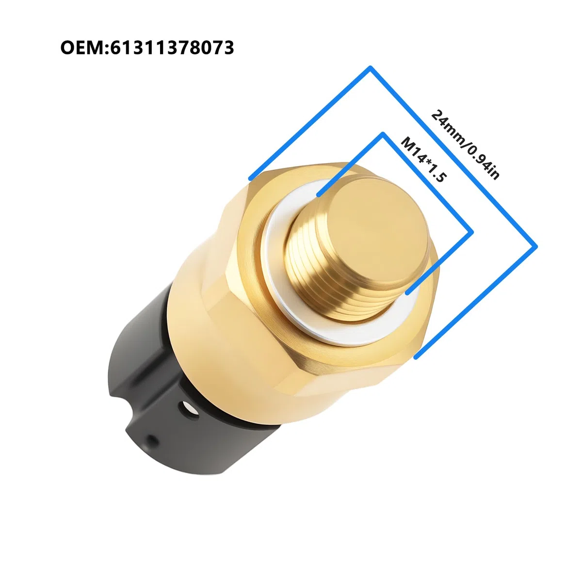 Termointerruttore termointerruttore ventola radiatore M14 x1,5 3 pin compatibile con BMW Z3 E30 3 5 7 8 Series 61311378073