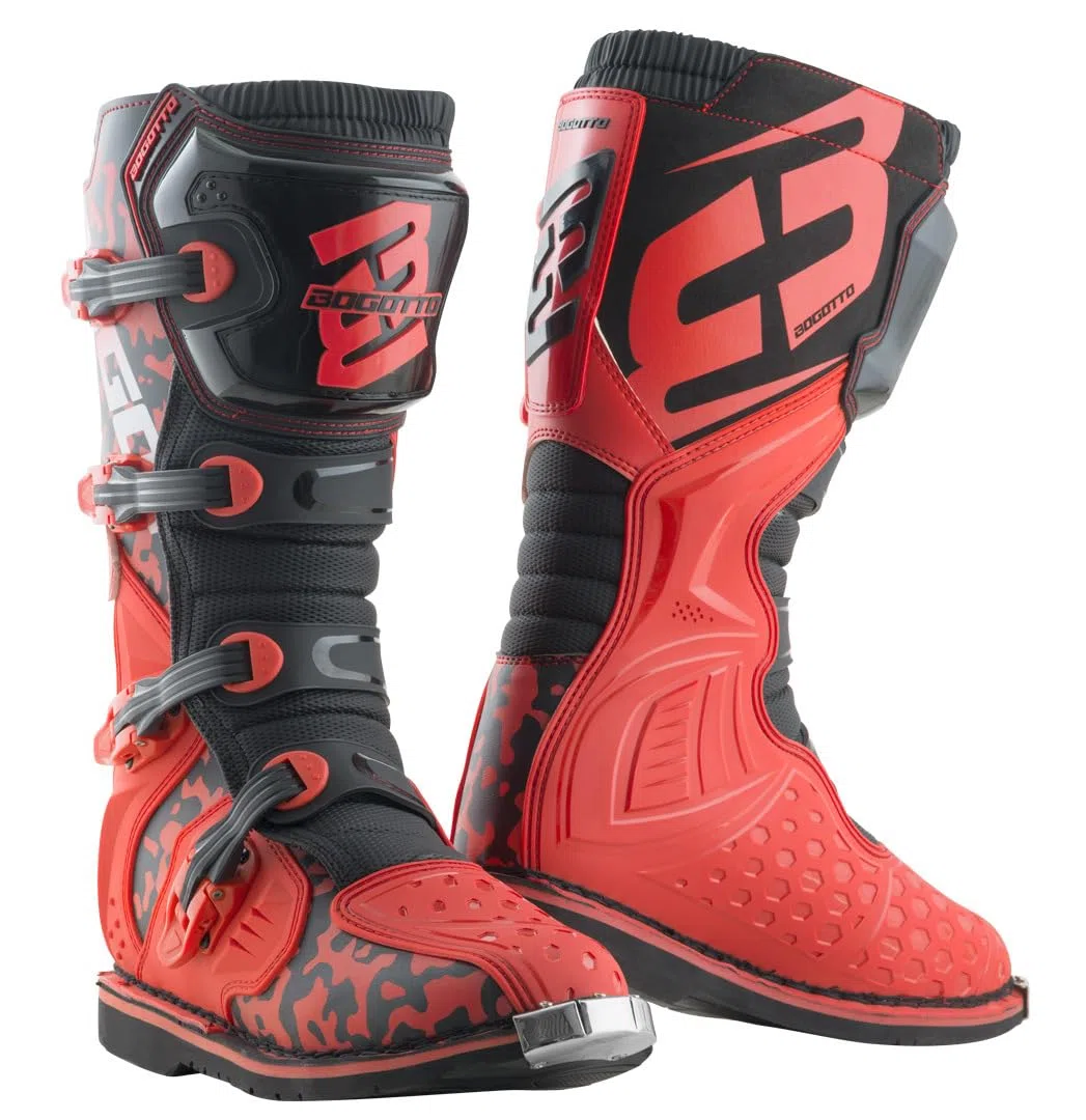 Bogotto MX-3 Camo Stivali motocross, nero/bianco, 44