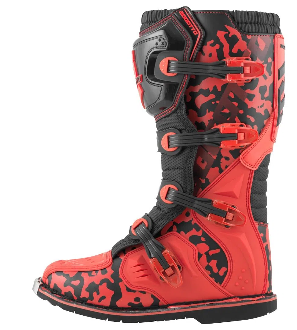 Bogotto MX-3 Camo Stivali motocross, nero/bianco, 44