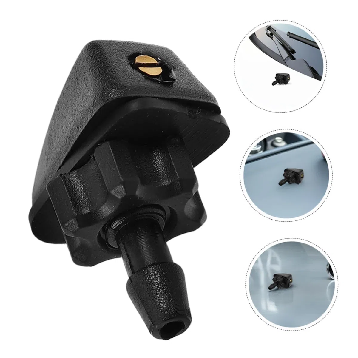8Pcs Ugelli Lavavetri Set per Dacia Sandero III/Sandero Stepway III 2021-2024, Ugello Tergicristallo, Spruzzatore Parabrezza, Diffusore Acqua Cofano Ricambio Kit