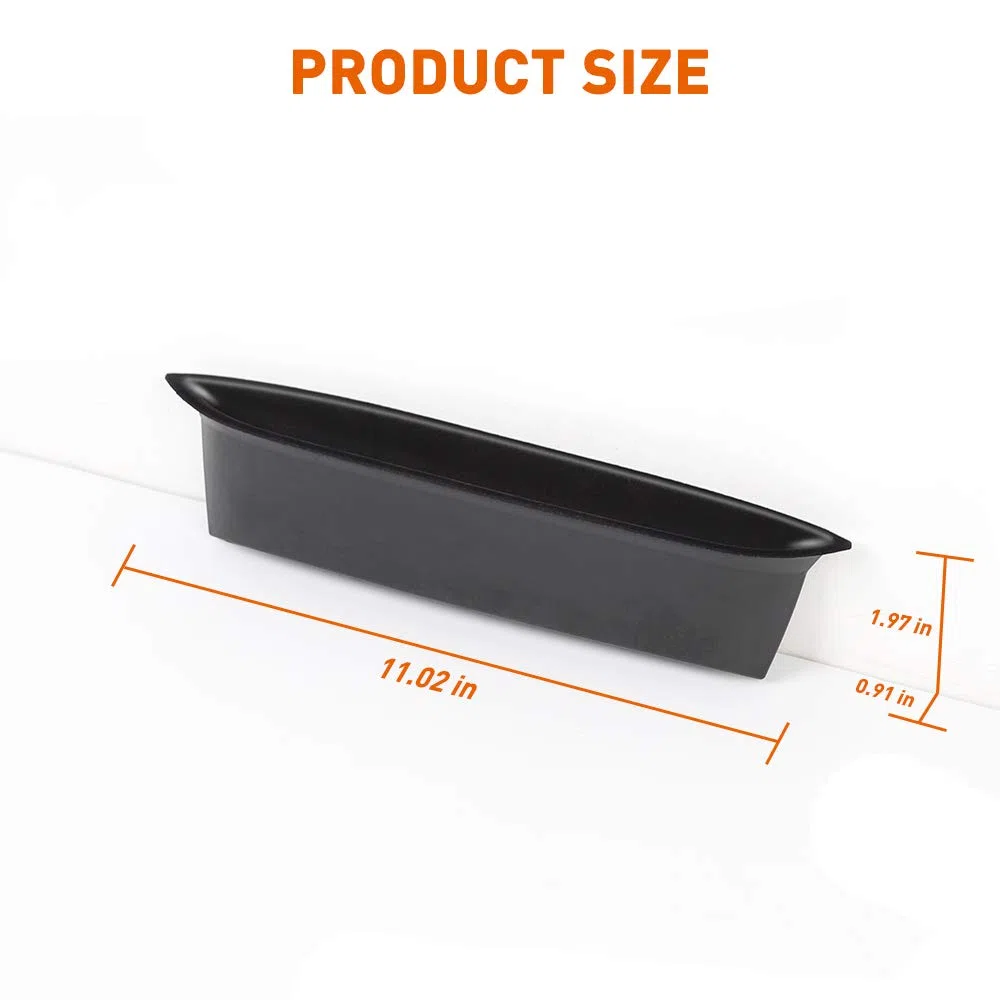 Savadicar GrabTray, vassoio portaoggetti per passeggero, organizer con maniglia per accessori per Jeep Wrangler JK JKU 2/4 porte 2011-2018, accessori interni, nero