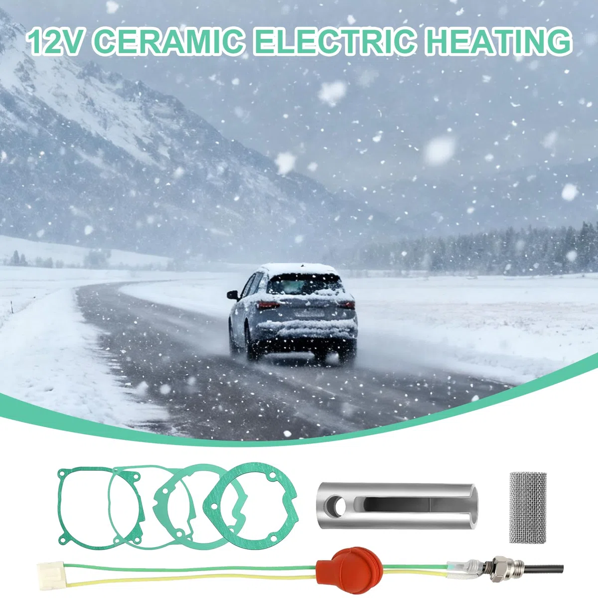 12 V 2 KW 5 KW 8 KW Kit di Riparazione per Candelette, 10 Pezzi Kit Ceramico Riscaldatore da Parcheggio con Candelette, Accessori per Riscaldamento Diesel per Riscaldamento Ad Aria,Diesel