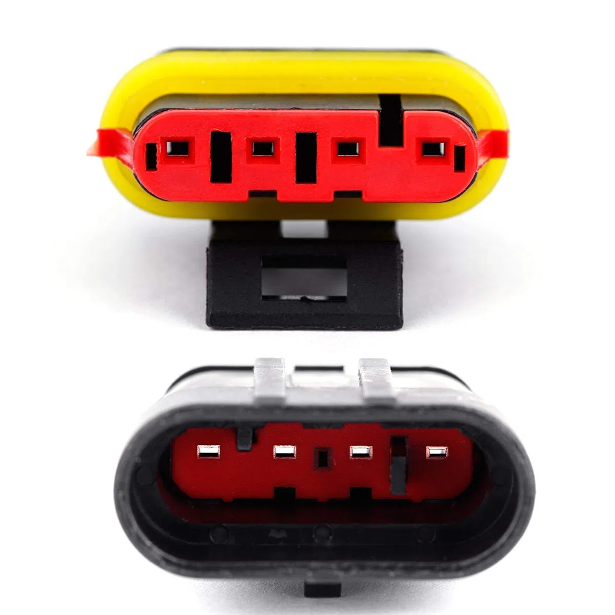 GTIWUNG 10 Kit 4 Pin Auto Impermeabile Connettore, Connettore Elettrico Spina Impermeabile 1.5mm terminale 20–16AWG Impermeabile legare Elettrico Connettore per Auto Camion Marina Moto