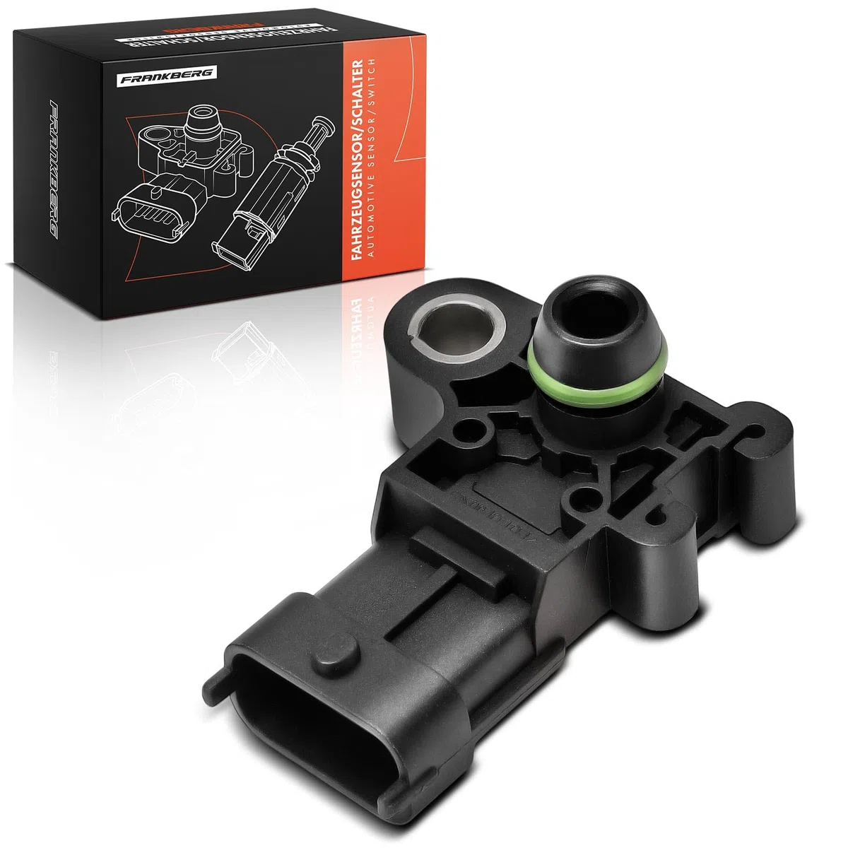 Frankberg Sensore pressione collettore di aspirazione 3-Poli Compatibile con Ecosport Focus III Turnier Fiesta VI CB1 CCN B-Max JK C-Max II DXA/CB7 DXA/CEU LR038762