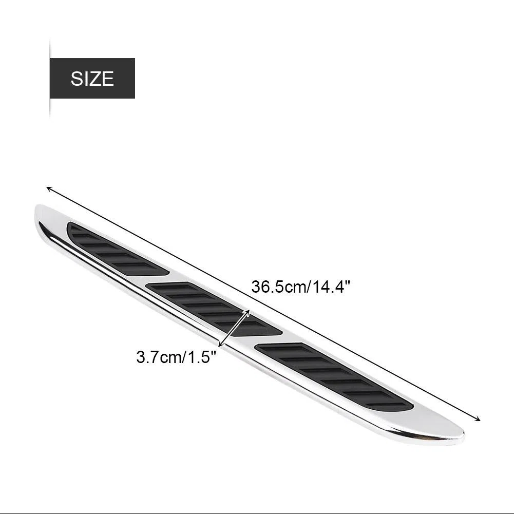 QL04764 2 pezzi Auto Esterno Cappuccio Porta Laterale Air Vent copertura griglia di aspirazione decorativo assetto adesivo