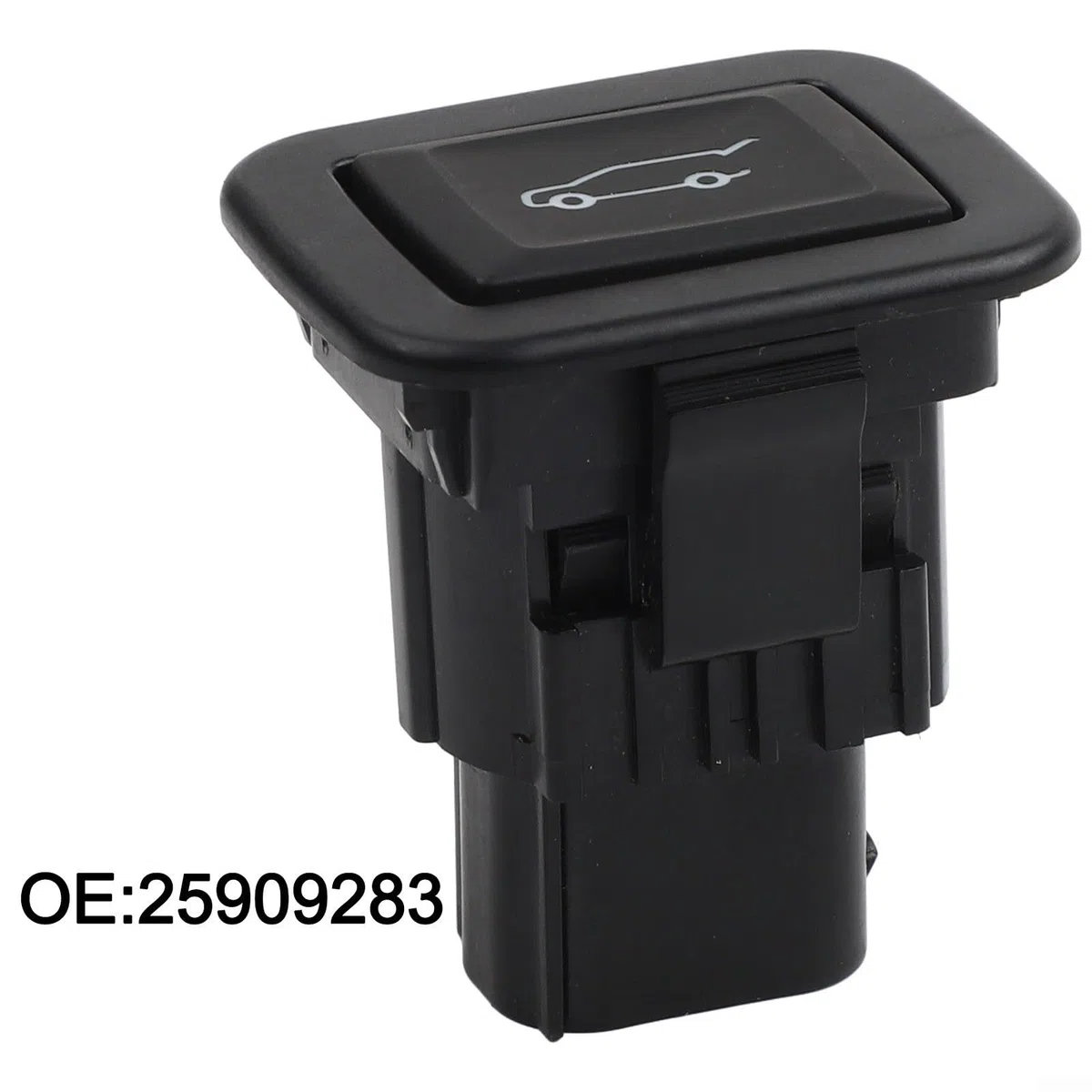Interruttore di sblocco portellone posteriore 25909283 per Vauxhall per Astra K per Insignia A B, interruttore bagagliaio di ricambio in plastica e metallo, facile da installare, nero