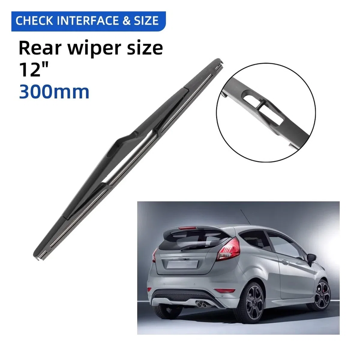 Tergicristallo Per Ford Per Fiesta MK6 2008 2009 2010 2011 2012 2013 2014 2015 2016 26 "+ 15" + 12" Anteriore Tergicristallo Posteriore Parabrezza Accessori Finestre Tergicristalli