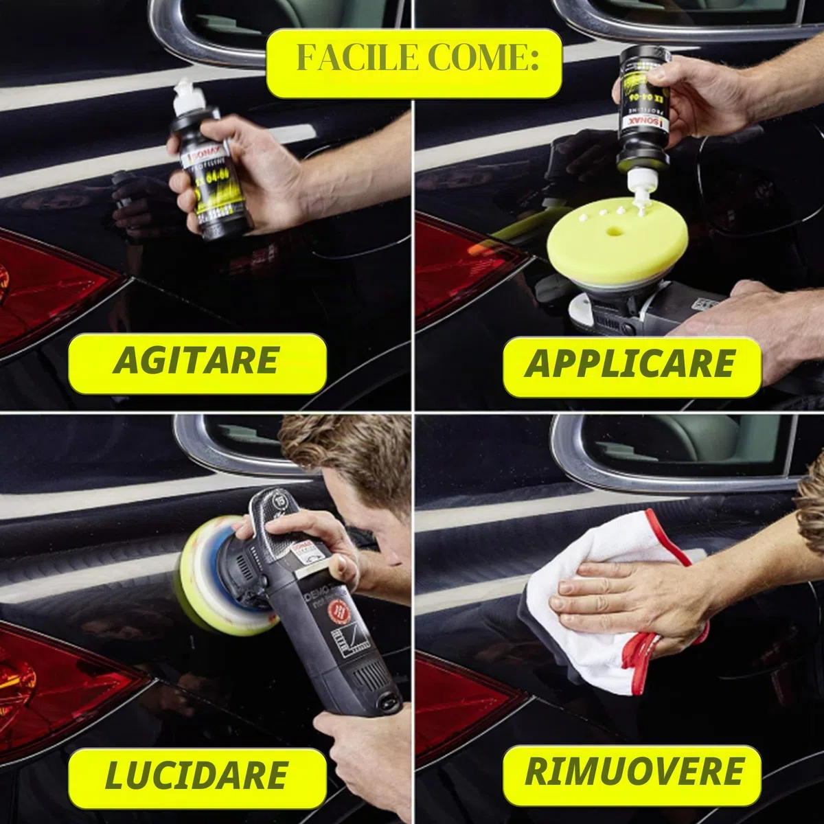 SONAX PROFILINE EX 04-06 Lucidante auto (250 ml) rimuove graffi profondi, regala brillantezza eccezionale. Sicuro senza ologrammi | Art. N. 02421410