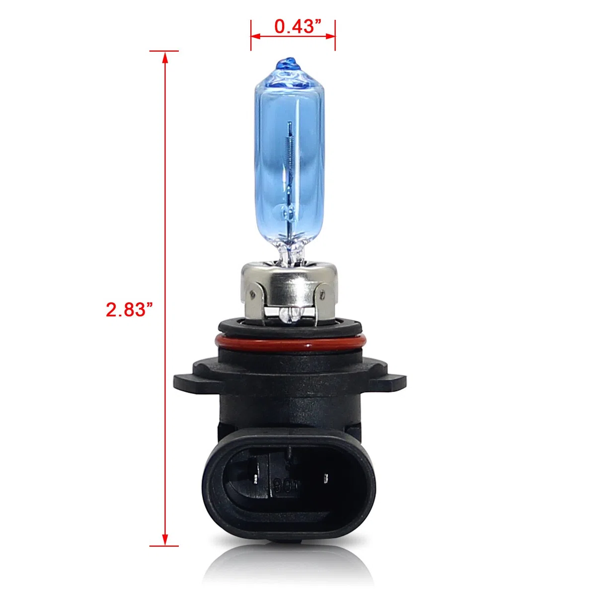 DZG Hir2 9012 Alogena Lampadina Fari 12V 100W 5000K Bianco caldo Auto, 2 Pezzi