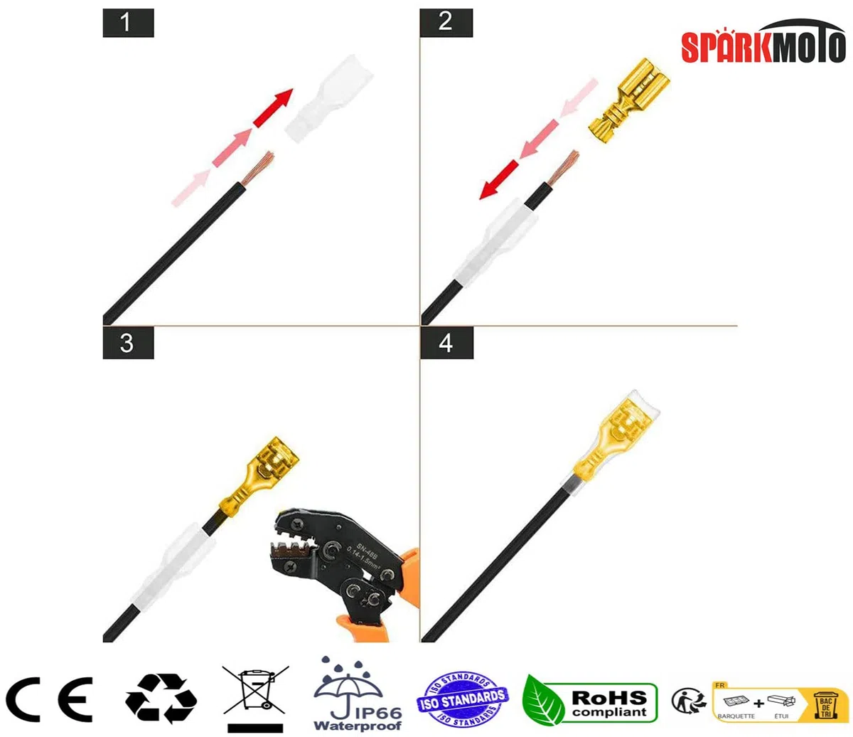 3 Pezzi x Spina 3 Poli E Presa 3 Poli per Rimorchio Trattore, 12V Spina E Presa Rimorchio 3 Poli Impermeabile Connettori, Spina 3 Poli per Trattore RV Rimorchio Camion Macchine Agricole