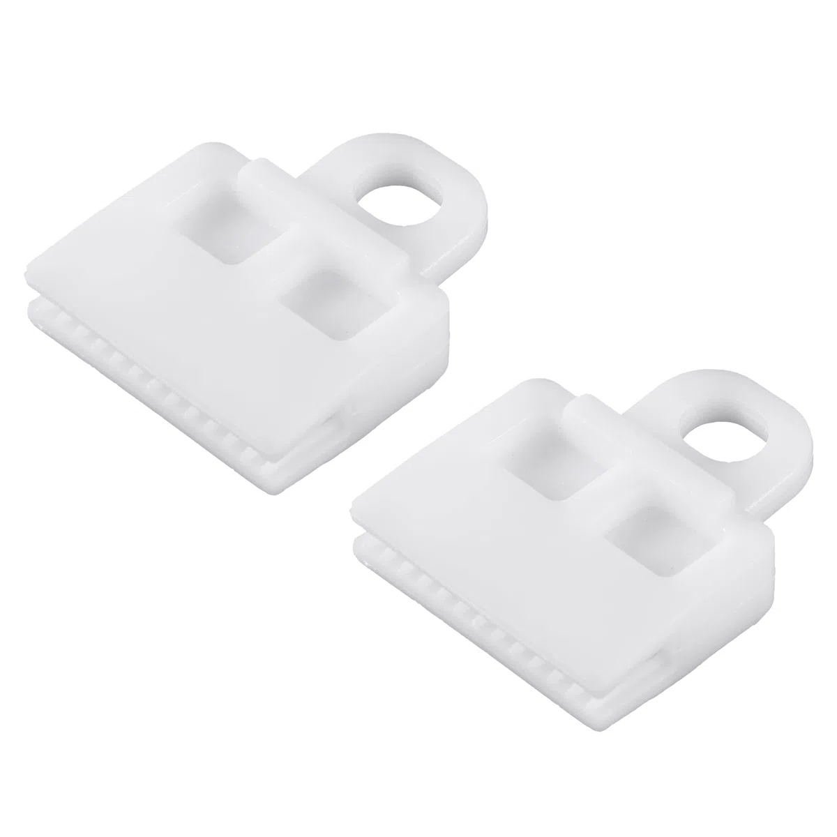 A ABSOPRO 2pz Vetro Canale Fermo Clip, 1.85"x1.54"x0.47" per Auto Bianco