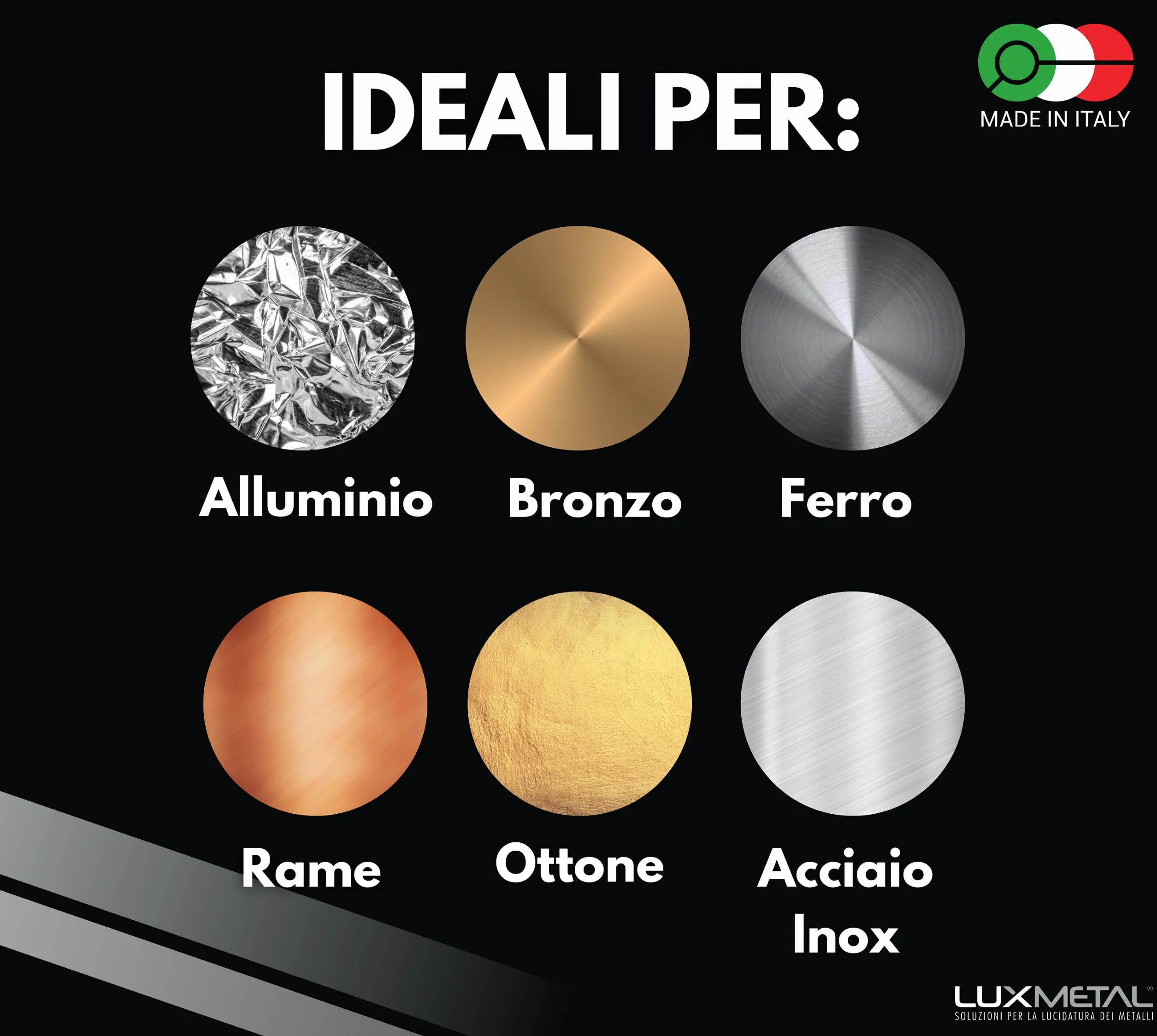 Lux Metal Pasta Abrasiva Lucidante Marrone Ultra Hard 350 gr Pre Lucidatura Alluminio Cera Per Lucidare Acciaio Inox Sgrossatura Metalli Leva Rimuovi Graffi Ossido Lucida Ottone Solida Ferro Rame Oro