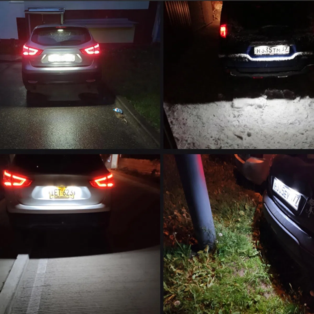Set di 2 luci targa Compatibile con Nissan X-Trail T31 Qashqai J10 J11 Juke F15 Primera P12 Pathfinder R51 Rogue Sport Versa Armada Q50