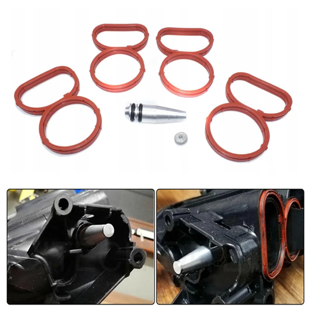 Kit di rimozione valvole di aspirazione 11618507239 compatibile con serie 1(E81 E82 E87 E88), 3(E90 E91E92 E93), 5(E60 E61), X1(E84), X3(E83), valvola di aspirazione in metallo con guarnizione