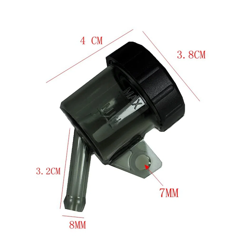 2 Pezzi Serbatoio del Liquido Freni Posteriore per Moto, Serbatoio del Liquido Freni Posteriore, Serbatoio della Frizione, Serbatoio Principale del Freno, Pompa del Freno, Serbatoio Universale per