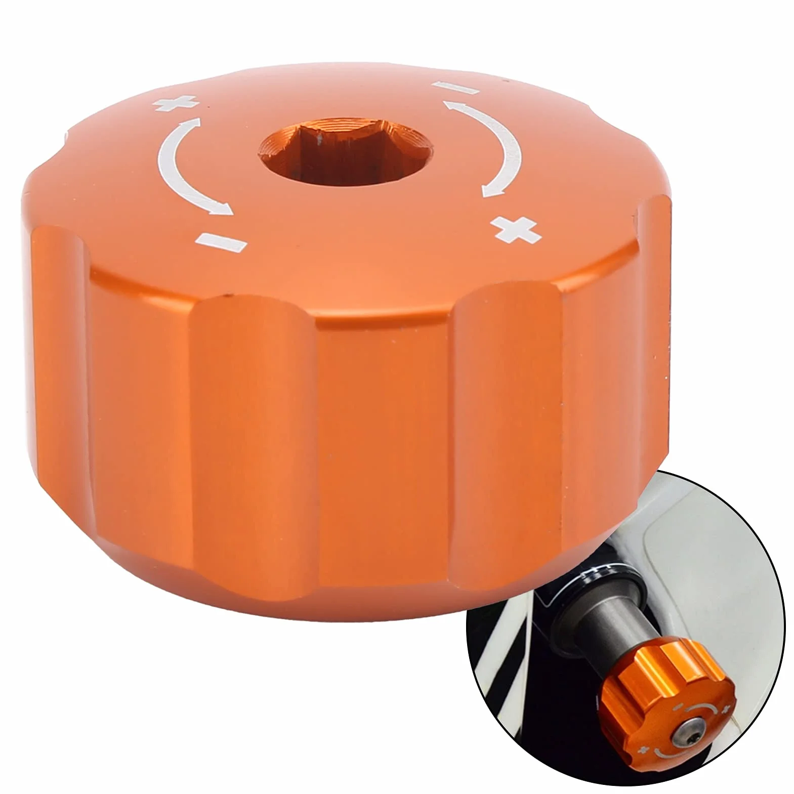 Pomello Rotazione Bullone Regolazione Ammortizzatore Posteriore Compatibile con 950/990 Adventure(arancia)