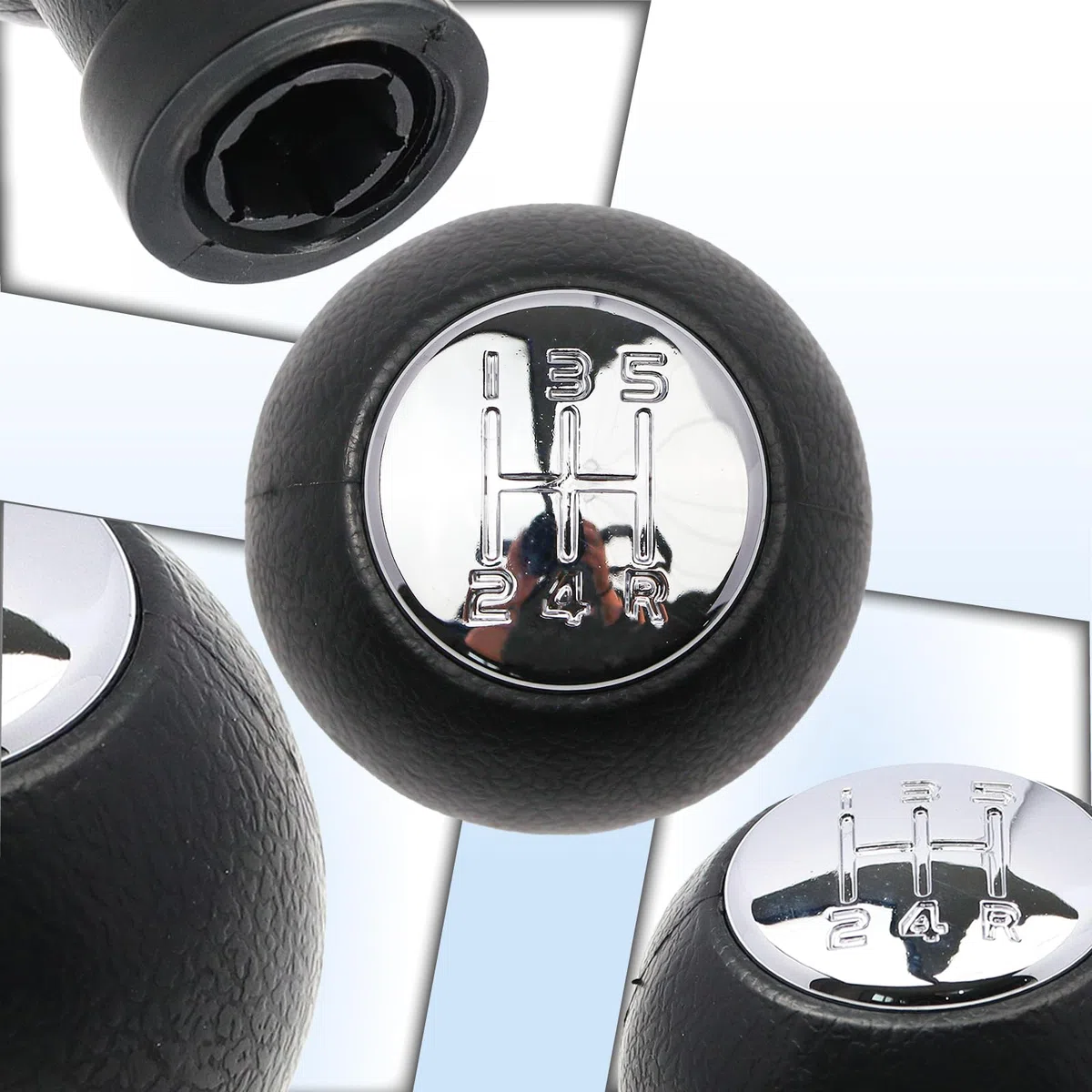 Pomello del cambio a 5 marce per Suzuki Swift SX4 Alto Fiat Sedici 28113M75J21-GJL Solo per leva del cambio, argento lucido
