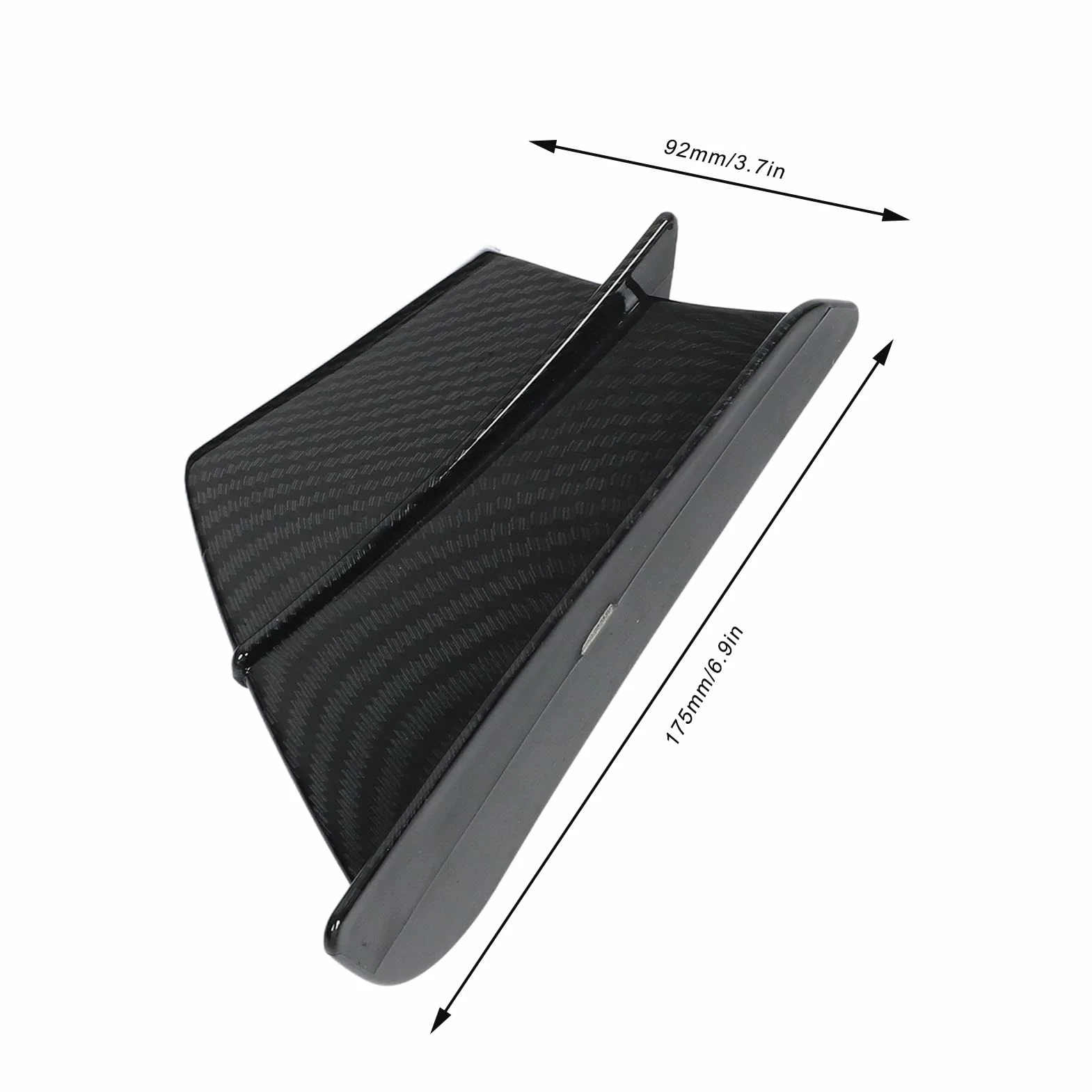 Qiilu 1 Paio Ala del per Moto Alette Aerodinamiche per Moto in Fibra di Carbonio Carenature Laterali Alette Universali Spoiler del Coperchio dell'ala della Carenatura Set di per