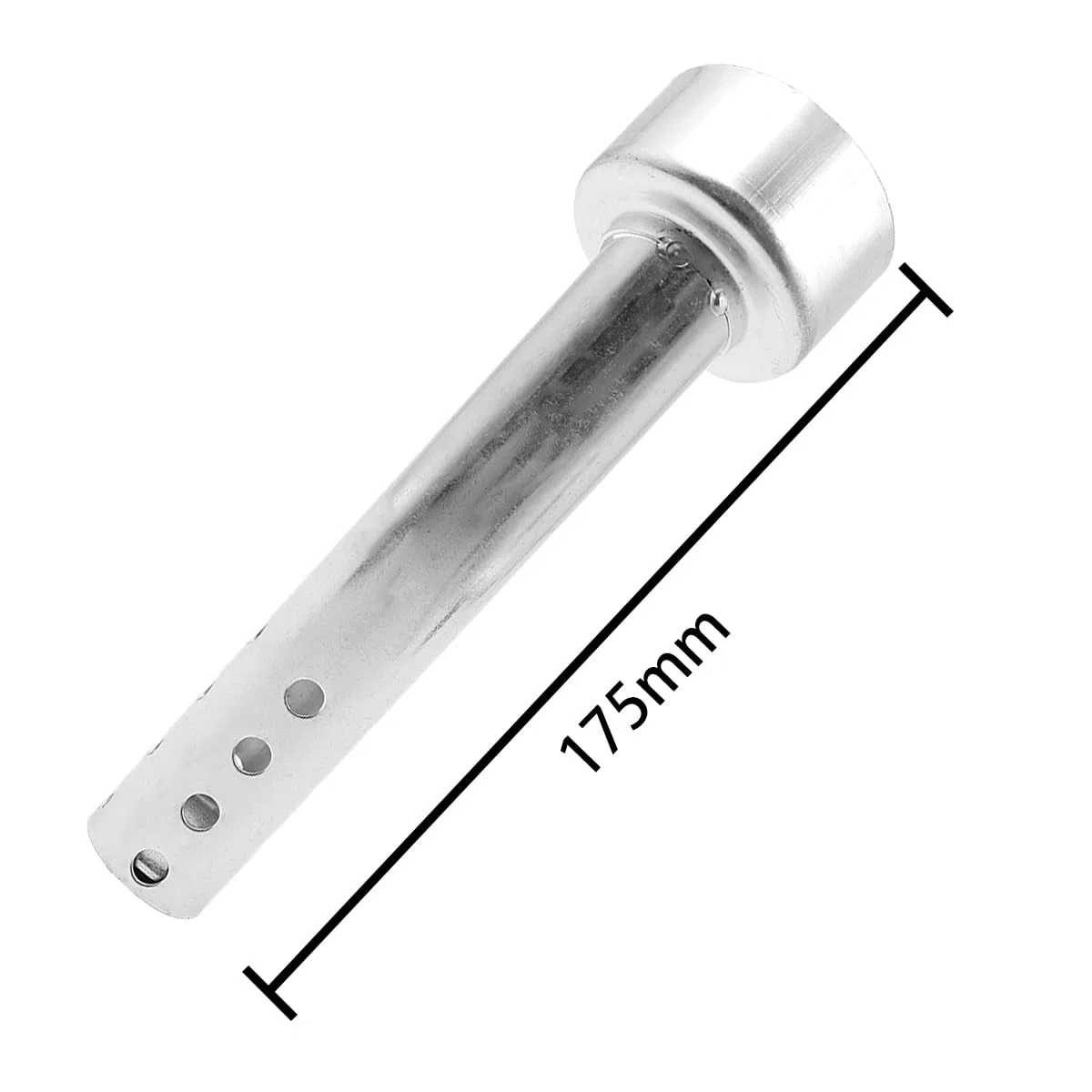 Sarini Silenziatore di Scarico Moto da 48 mm Silenziatore Posteriore per Moto per Scooter Moto da Strada collettore