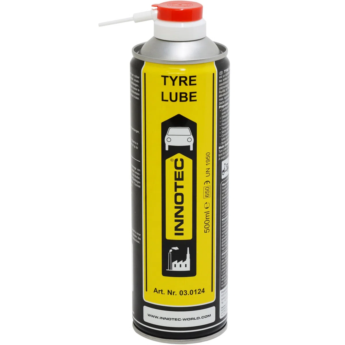 innotec Tyre LUBE Montage Spray Lubrificante per gomma parti di montaggio/smontaggio Lubrificante 500 ML SPRAY