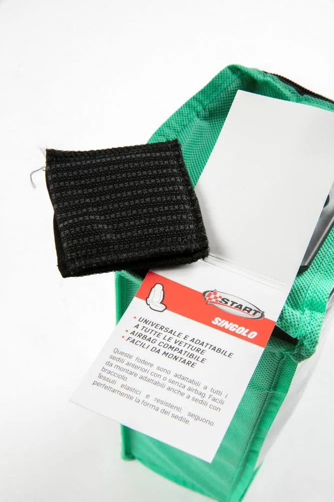 Start Coprisedile Metal singolo anteriore auto nero poliestere ptotezione sedile universale