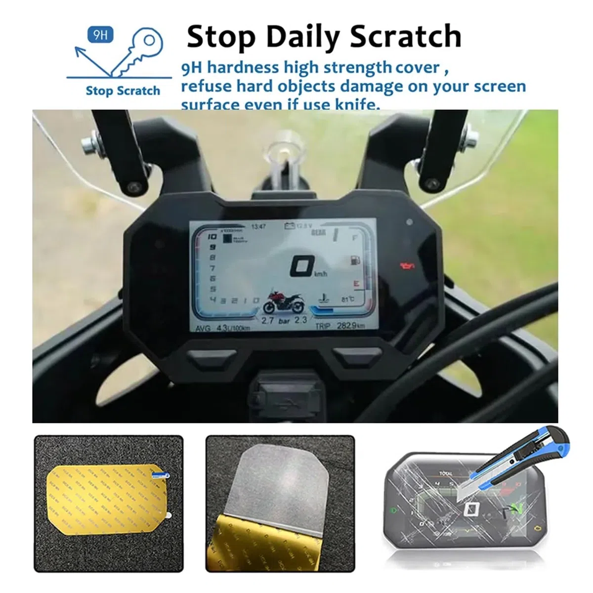Proteggi Schermo per LONCIN VOGE 500DS 500DSX 650DS 650DSX 650 500 DS DSX Accessori Cluster Pellicola di Protezione Scratch Cruscotto Protezione dello Schermo