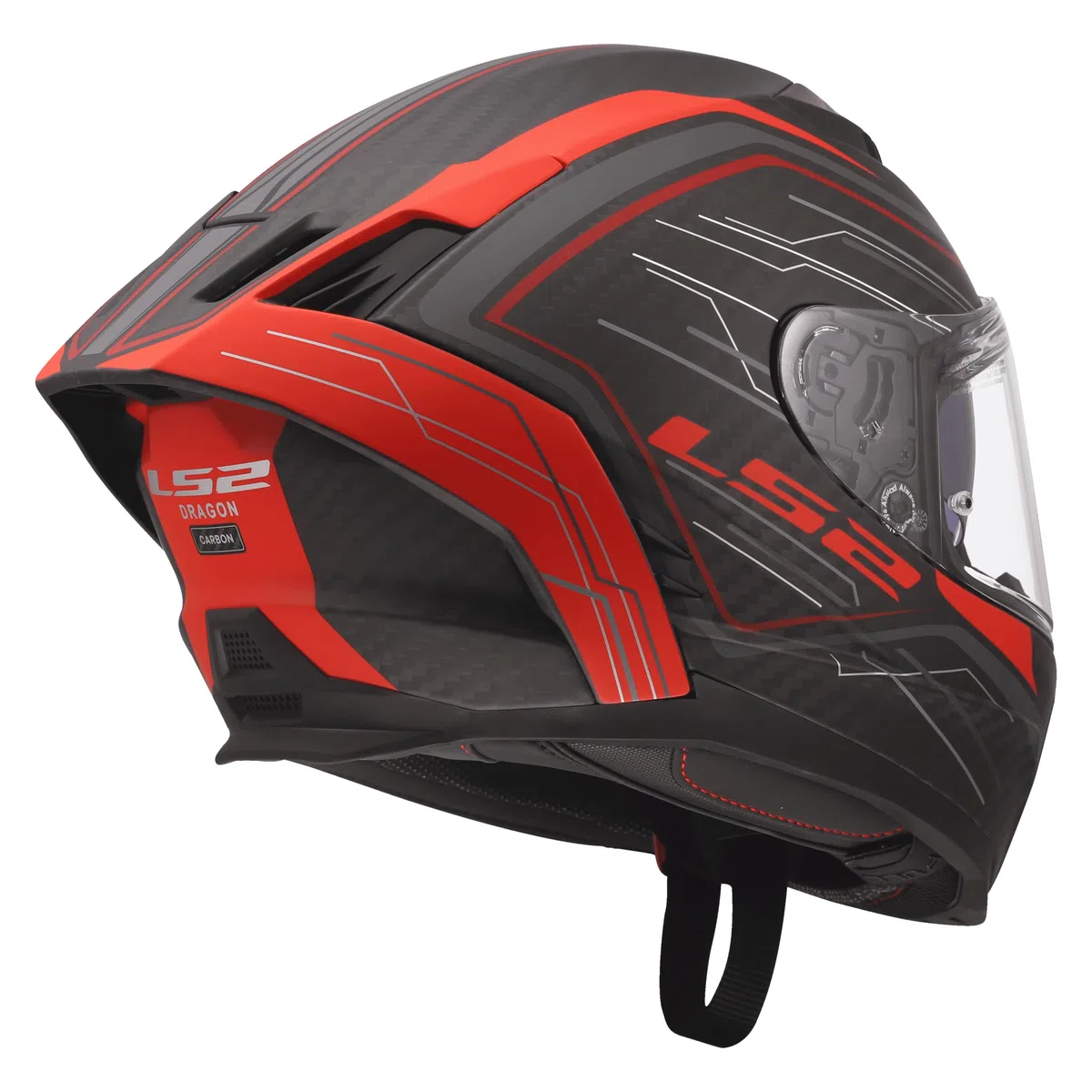 LS2, Casco Moto Integrale DRAGON SUBIC Red, L