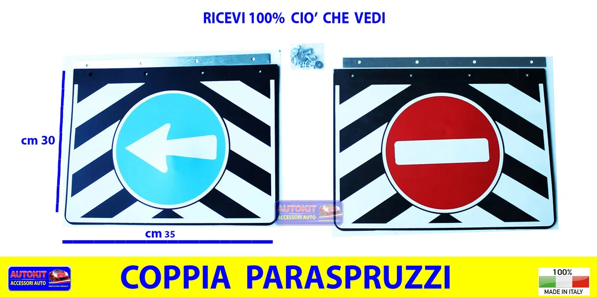 Paraschizzi Coppia Para Spruzzi posteriori per Daily kit per spruzzi Acqua - Fango Universali cm. 35x30-300 000