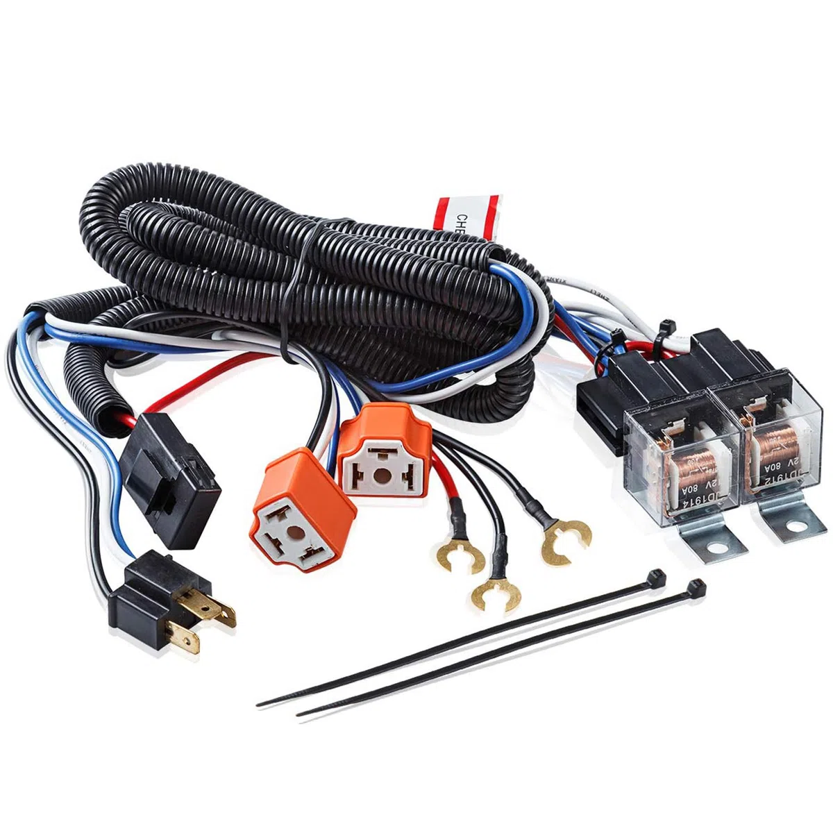 Greluma 1 Set Kit cablaggio relè faro H4 12V per 7x6 5x7 H6054 Cablaggio in ceramica riscaldante