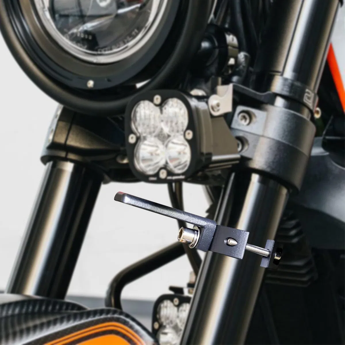 2 supporti per fari da moto, supporto regolabile | 20 mm a 38 mm, supporti universali con cuscinetto antiscivolo in gomma per moto, fuoristrada, ATV, UTV, camion