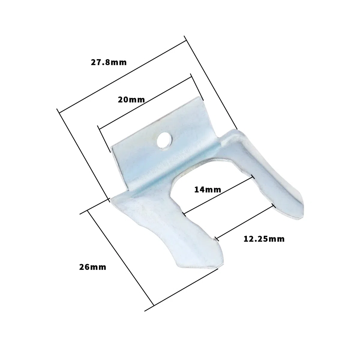 OTOTEC 10 clip per tubi del freno per auto 1566993 994922 in acciaio al manganese fermo per tubo freno di ricambio a forma di U staffa per tubo del freno morsetto di fissaggio