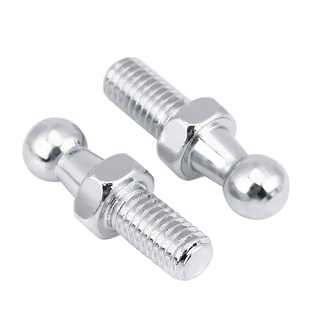 Aramox Bulloni Prigionieri M8 in Acciaio Inox per Gas Struts Testa a Sfera, 2 Pezzi, 2 Piece M8 Stainless Steel Ball Stud Bolts for Gas Struts