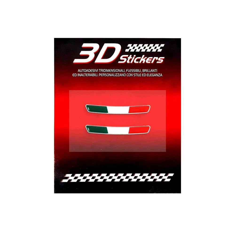 4R Quattroerre.it Kit Adesivo Alfa Romeo Logo 51 mm + Bandiera per Interno Giulia Stelvio