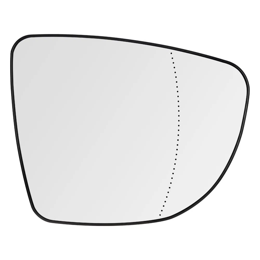 SENZEAL Vetro dello Specchietto Lato Passeggero Destro Riscaldato con Piastra Portante per Renault Clio 4 Captur Zoe 2013-2020 963654973R 60B1555E (Destro)