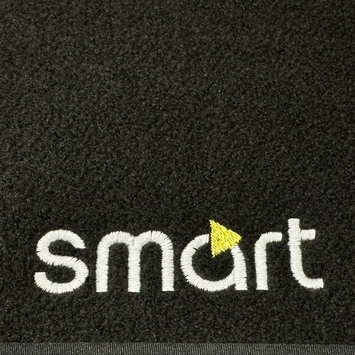 SERIE 2 TAPPETI - TAPPETINI IN MOQUETTE NERI PER SMART FORTWO 450-2004 ->2007