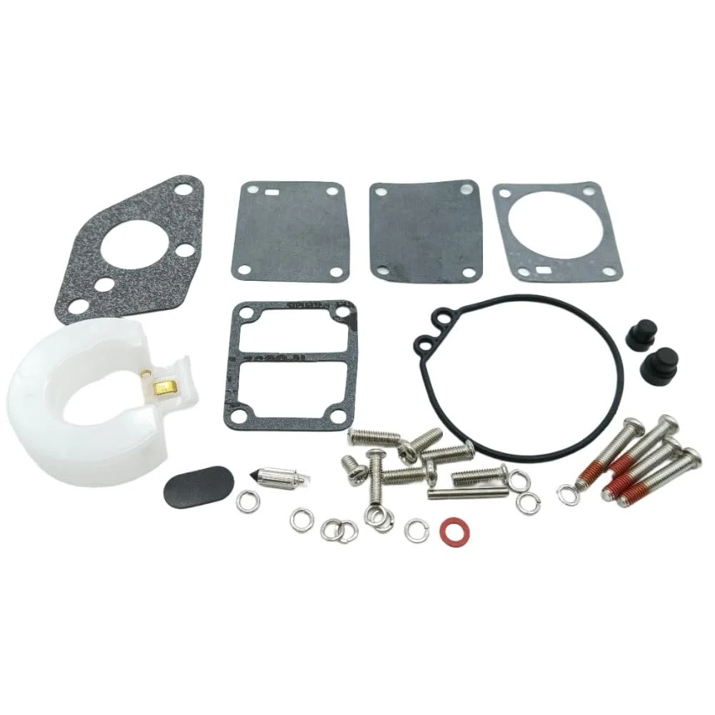 Kit di riparazione carburatore per Mercury per motore fuoribordo MARINER 4HP 5HP, sostituisce 855546A1, adatto ai modelli 1986-2006, fuoribordo di piccola potenza, componenti lavorati