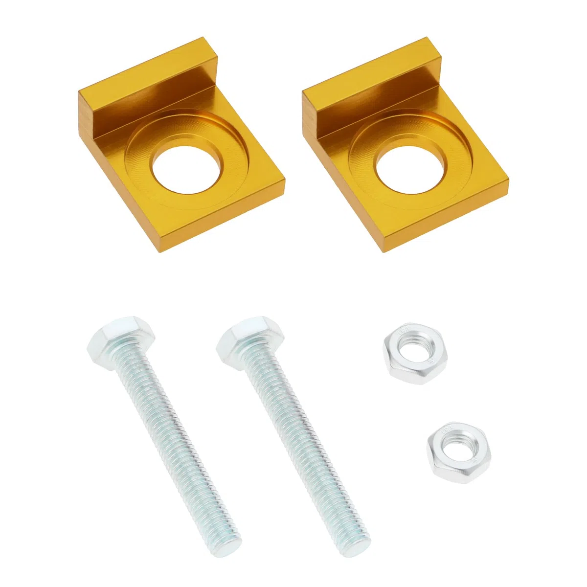 ECSiNG 2 Pz 15mm Foro Dia Moto Tenditore Catena Tenditore CNC Tenditore Per Dirt Motor Bike Moto 50cc 70cc 90cc 110cc 125cc Oro