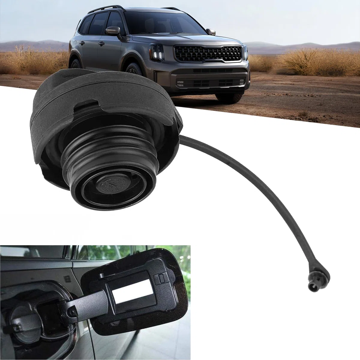 MOLIMOLI Tappo Serbatoio Universale per Auto Materiale di alta qualità, facile da usare, adatto a tutti i modelli di veicoli Sostituzione del tappo del serbatoio del carburante dell'auto