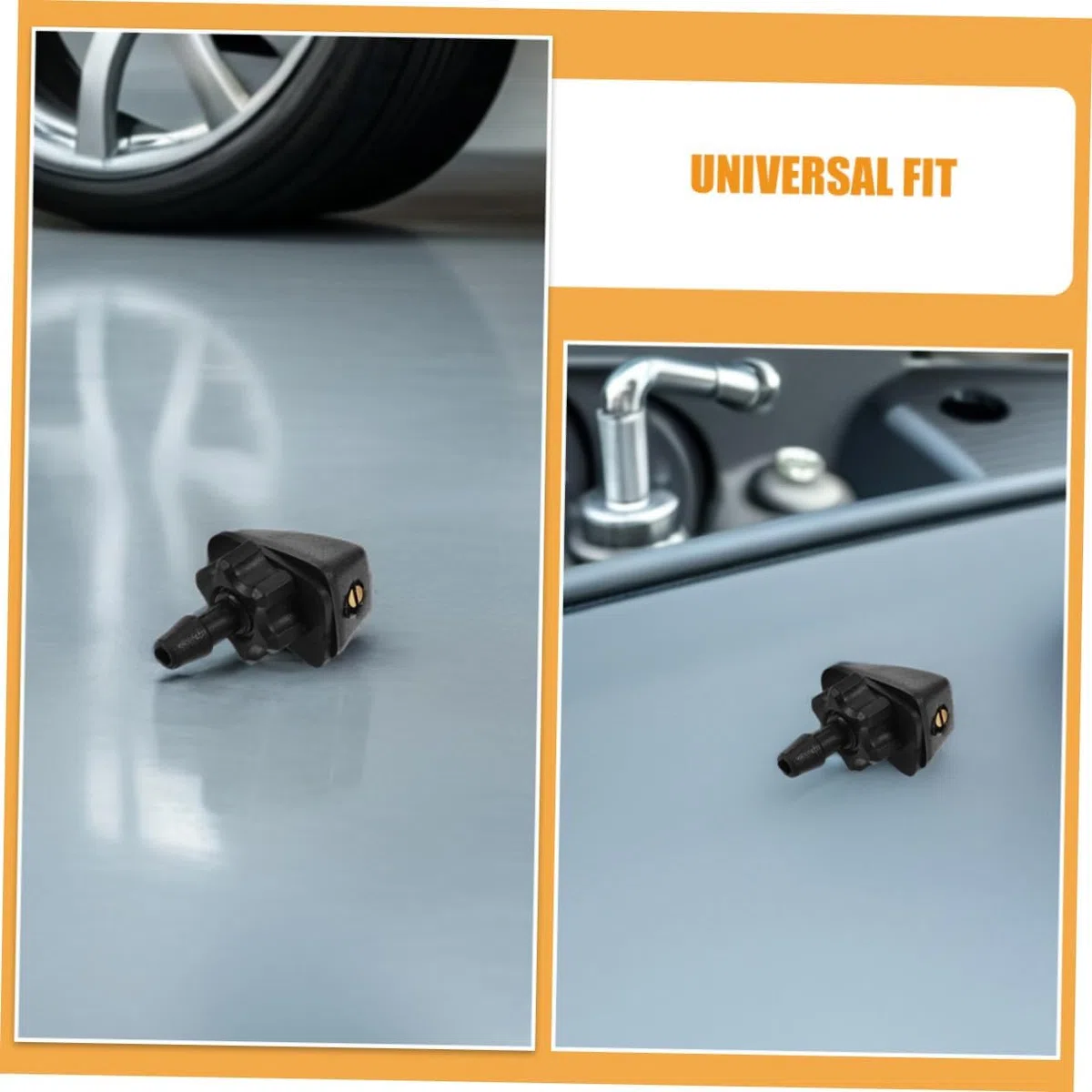 8Pcs Ugelli Lavavetri Set per Dacia Sandero III/Sandero Stepway III 2021-2024, Ugello Tergicristallo, Spruzzatore Parabrezza, Diffusore Acqua Cofano Ricambio Kit