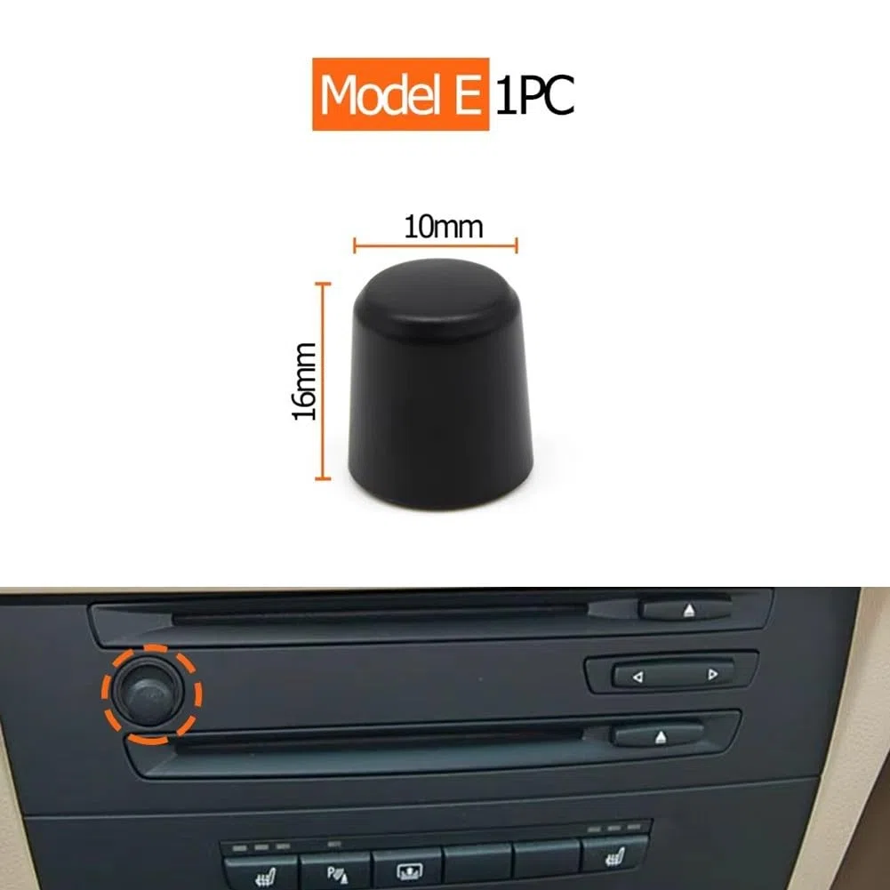 Manopola rotante per interruttore volume radio audio per BMW Serie 3 E90 E81 E82 E87 E88 2005-2012 compatibile con modelli LHD e RHD Costruzione PC ABS (E)