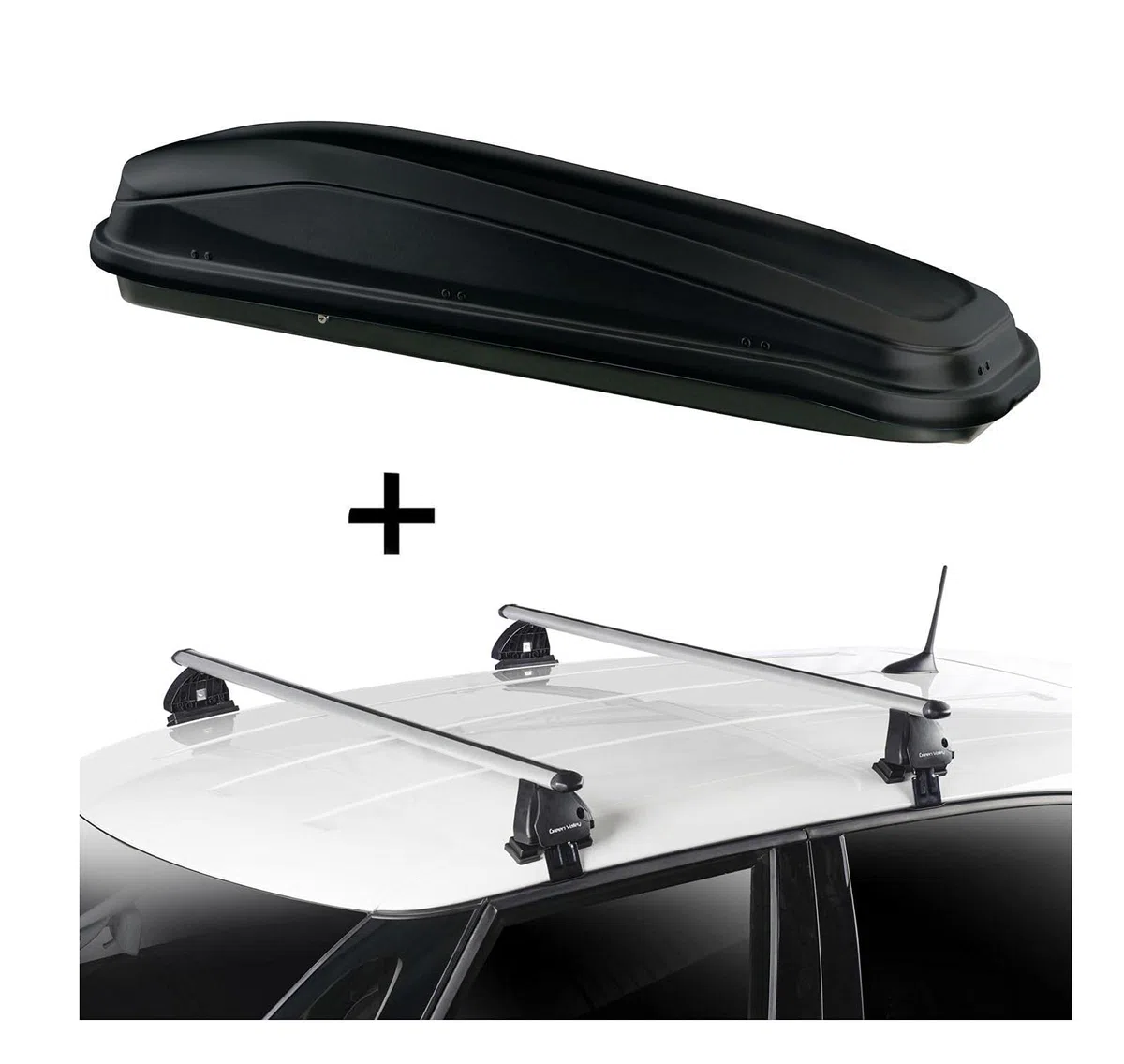 JUEASY300 300 LT NERO + BARRE PORTATUTTO VDP EVO ALU COMPATIBILE PER Nissan Primera (P10) 5 PORTE 1990-1996