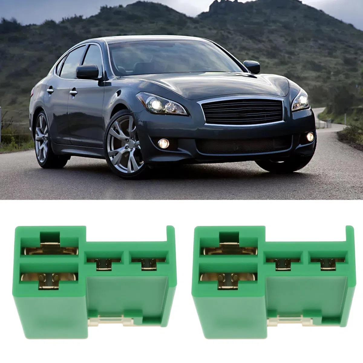 EMSea 2 Pezzi 40/40/40A Fusibile Per Auto 24370-C9900 24370C9900 Compatibile Con Nissan LEAF 2014-2022 NV200 2014-2020