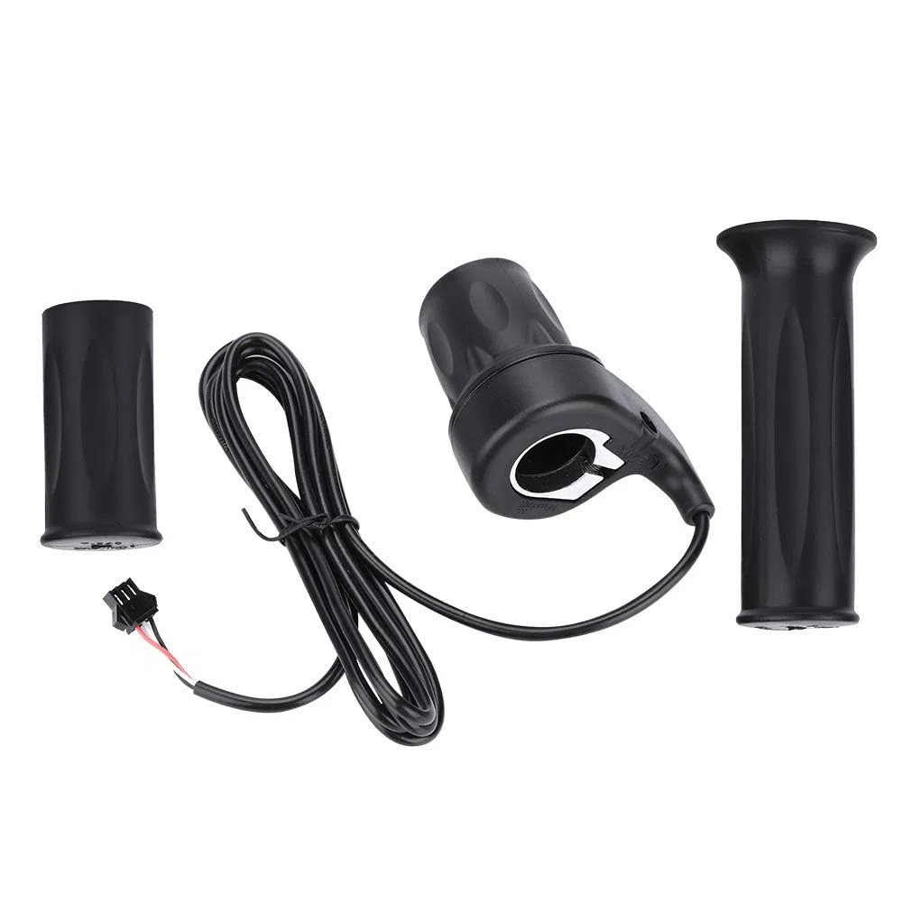 Acceleratore per Bici Elettrica, Manopola acceleratore velocità scooter, Maniglia acceleratore universale per bici elettrica e-bike da 1 paio per manubrio da 22,5 mm