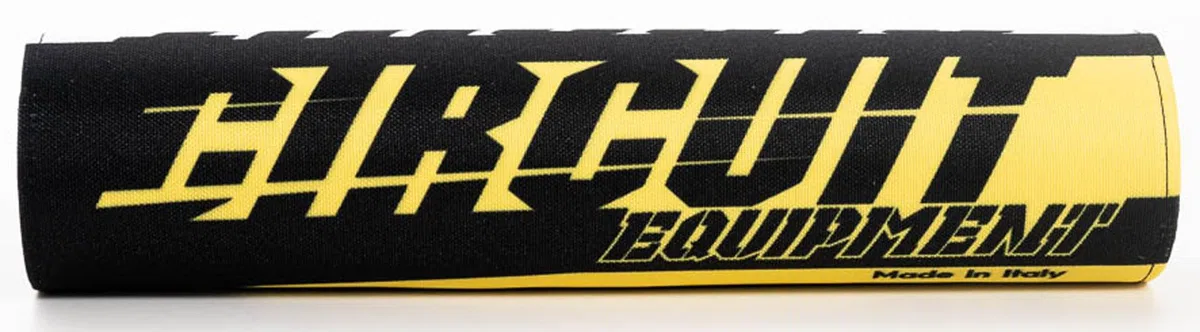 Circuit Equipment – Paracolpi Manubrio MXIII in Foam con Cover in Tessuto Poliestere Stampato – Giallo Fluo – vestibilità Universale – 273 mm