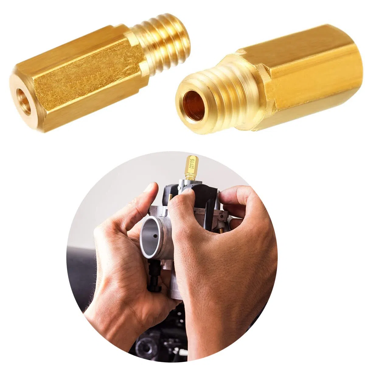 ZAMDOE 20 pezzi getti carburatore per PWK Keihin OKO CVK KOSO PWM (10 pezzi getti principali 100 105 108 110 115 120 125 130 135 140 e 10 pezzi getti pilota lento 32 35 38 40 42 45 48 50 52 55)