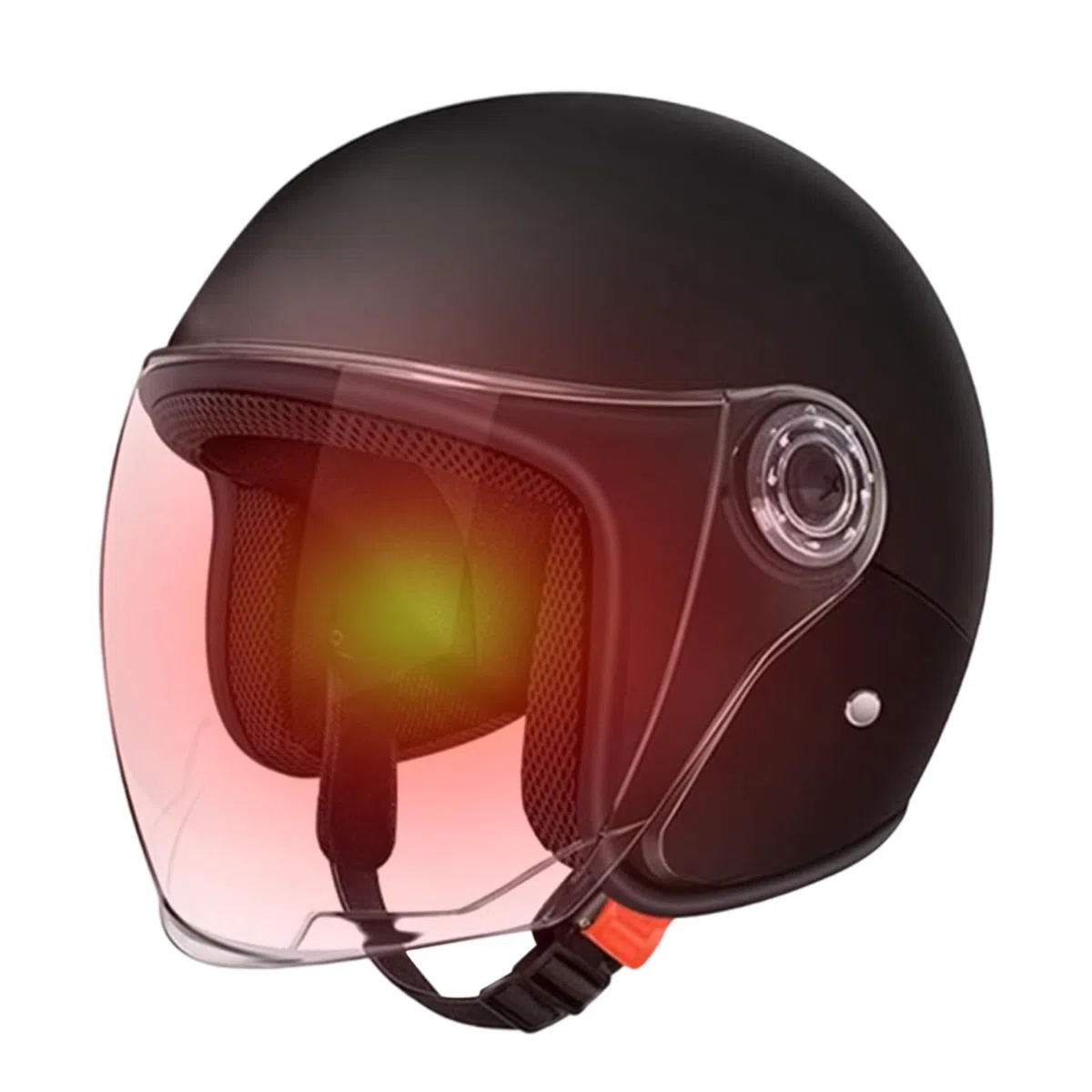 Casco per Motocicletta - Mezzo Casco per Motocicletta | Equipaggiamento Protettivo Traspirante con Visiera per Uomini e Donne - Avventura Pendolari Uomini Donne